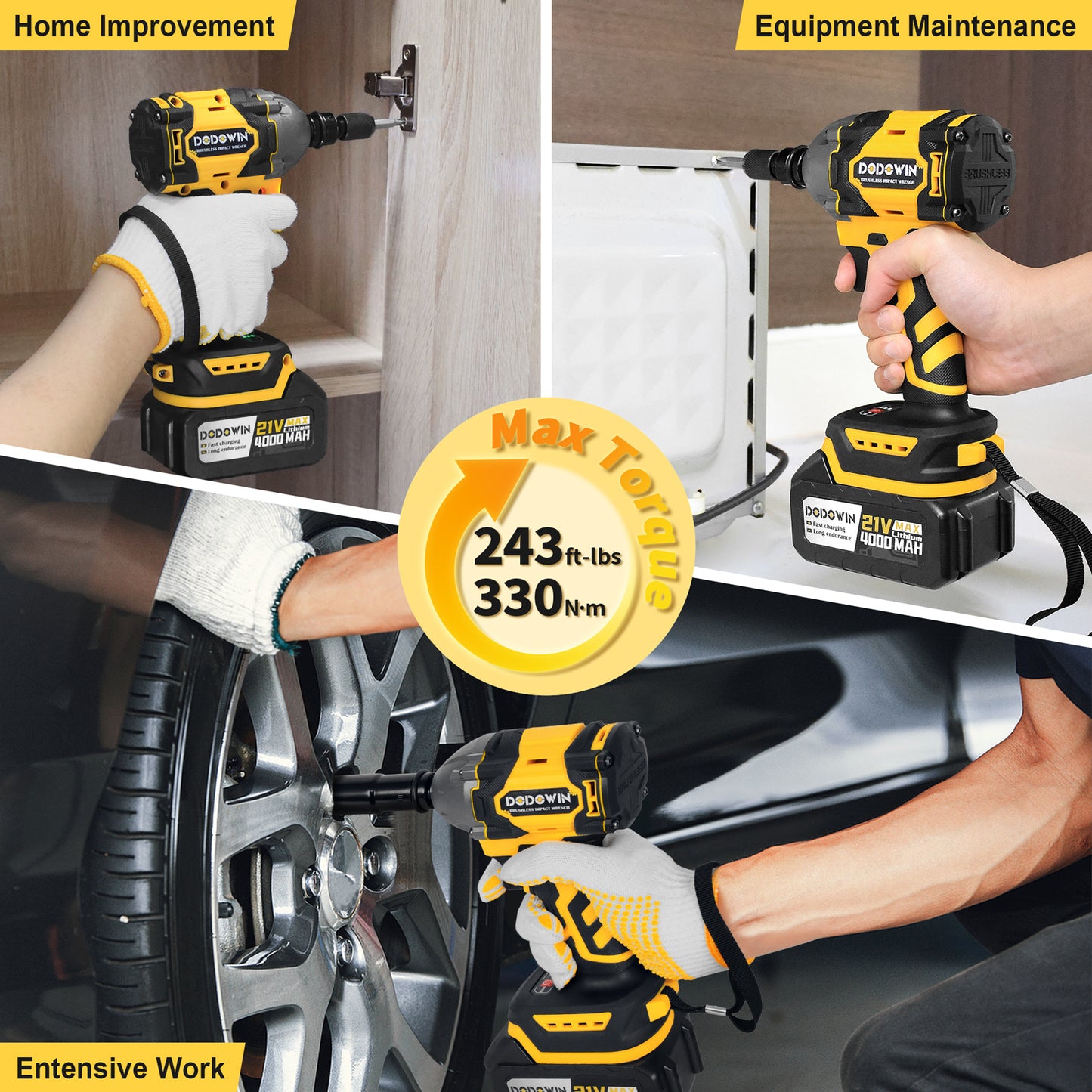 DODOWIN Cordless Impact Wrench