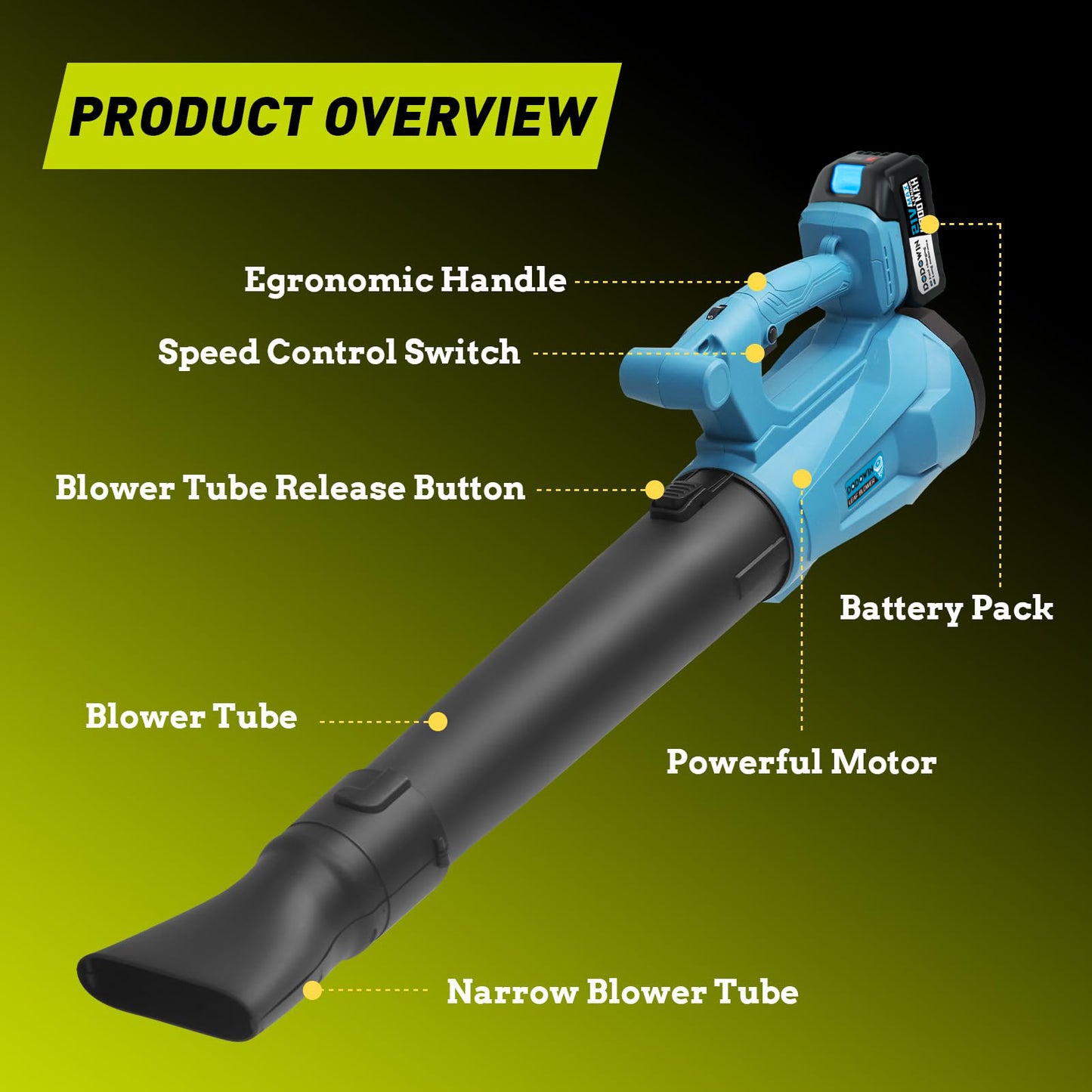 DODOWIN Cordless Leaf Blower