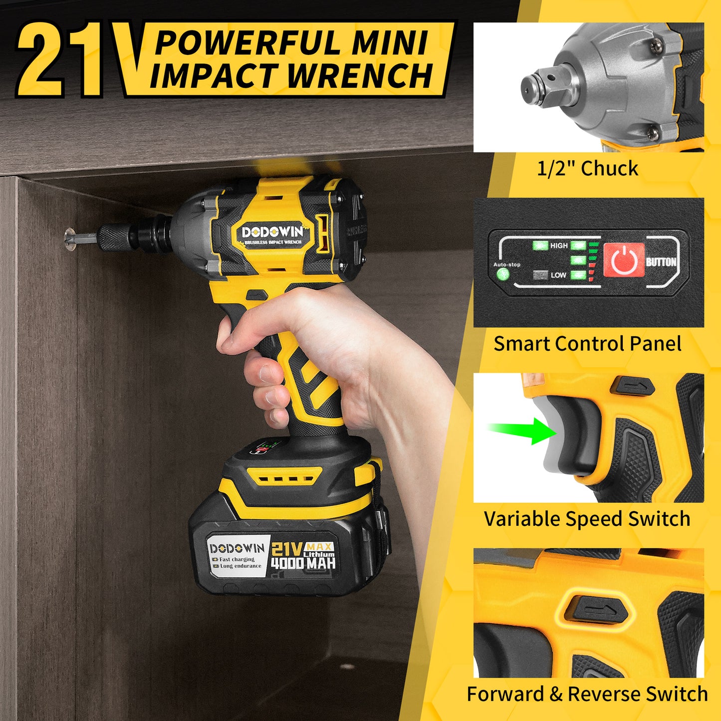 DODOWIN Cordless Impact Wrench