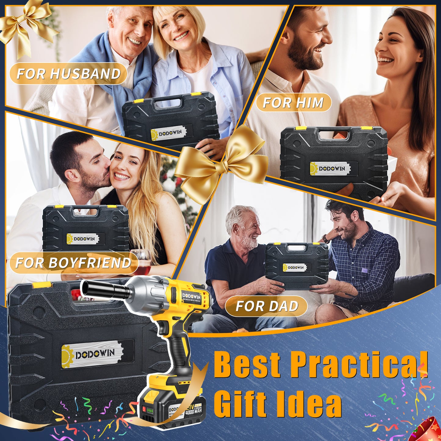 DODOWIN 1000N.m Impact Wrench Tool Set