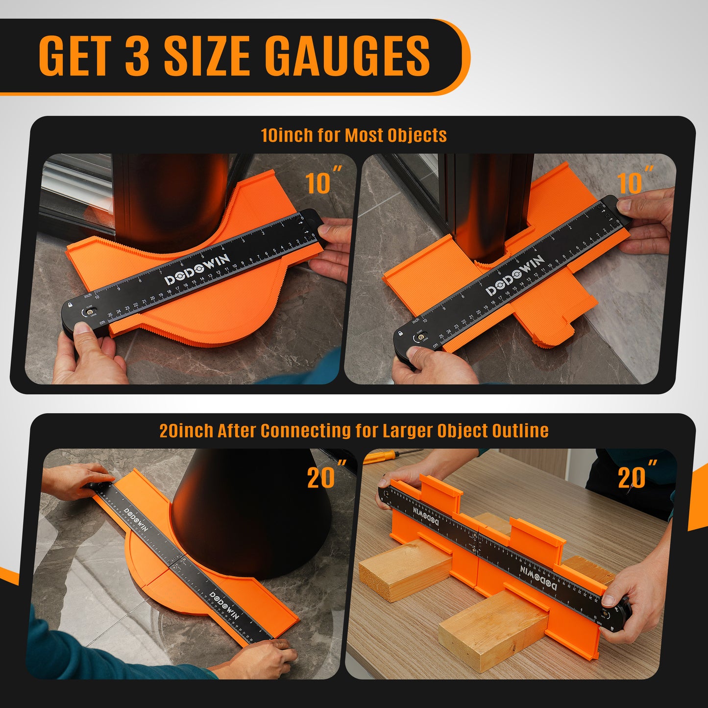 Connectable Contour Gauge 20 inch