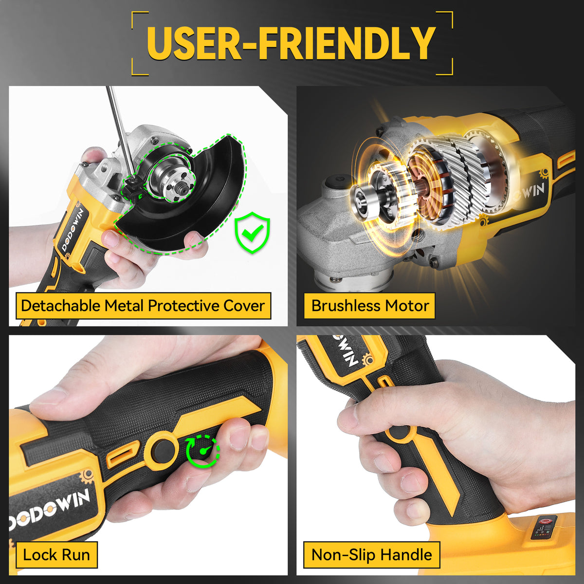 DODOWIN AG2 Cordless Angle Grinder Kit