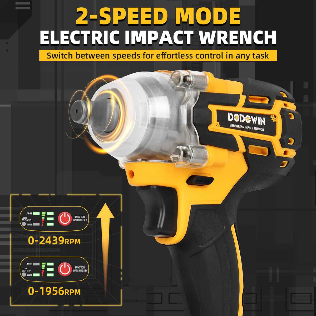 DODOWIN DB8 Cordless Impact Wrench Kit