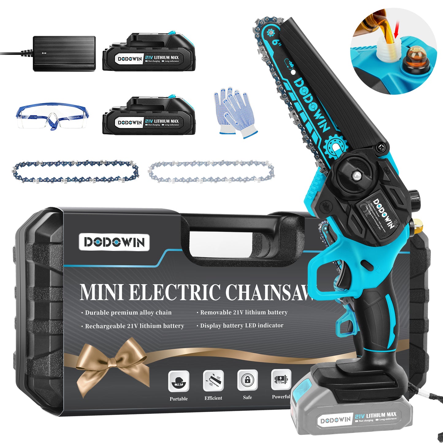 6-Inch Mini Chainsaw 775W