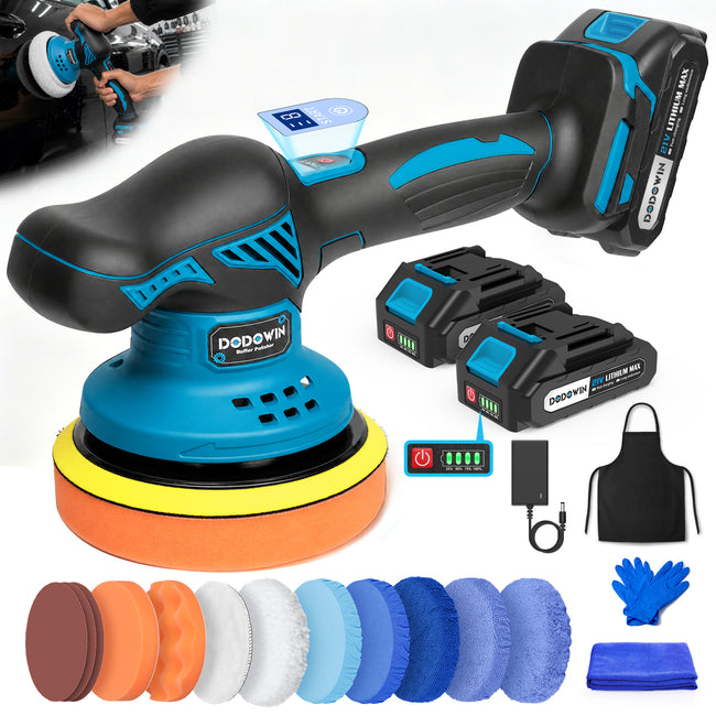 DODOWIN Cordless Car Polisher with 8-Speed Control