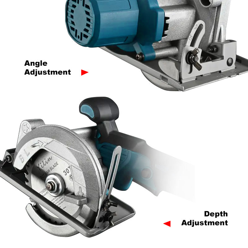 DODOWIN Cordless Circular Saw Kit with Adjustable Base