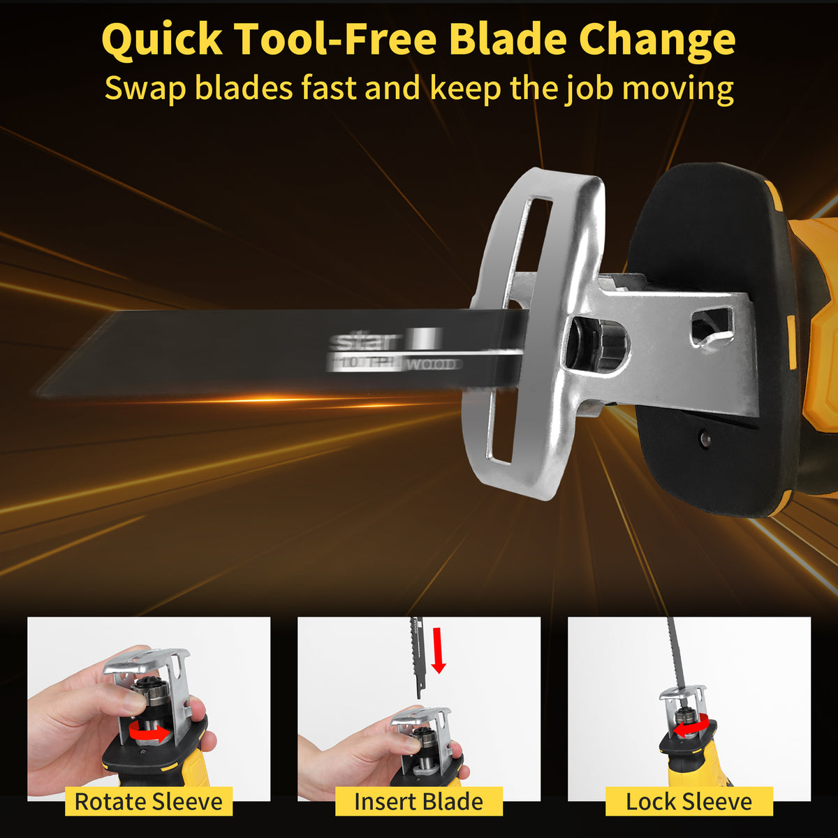 DODOWIN RS1 Cordless Reciprocating Saw Kit