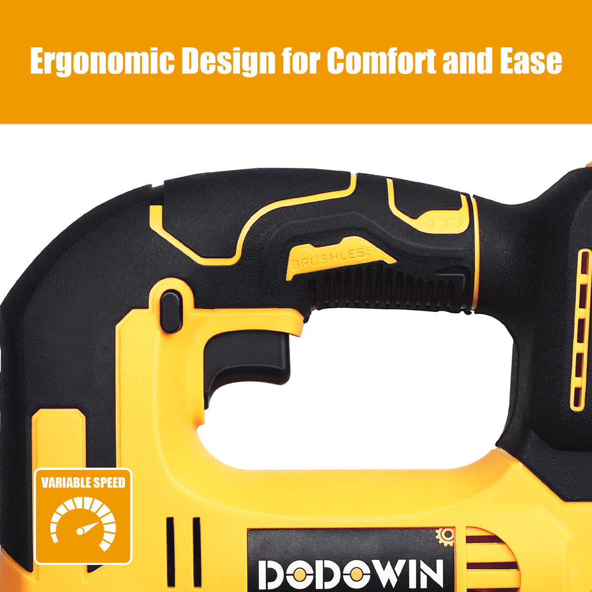 DODOWIN Cordless Reciprocating Saw – Battery-Powered Compact Saw For Cutting Wood, Metal, PVC, Demolition & Pruning