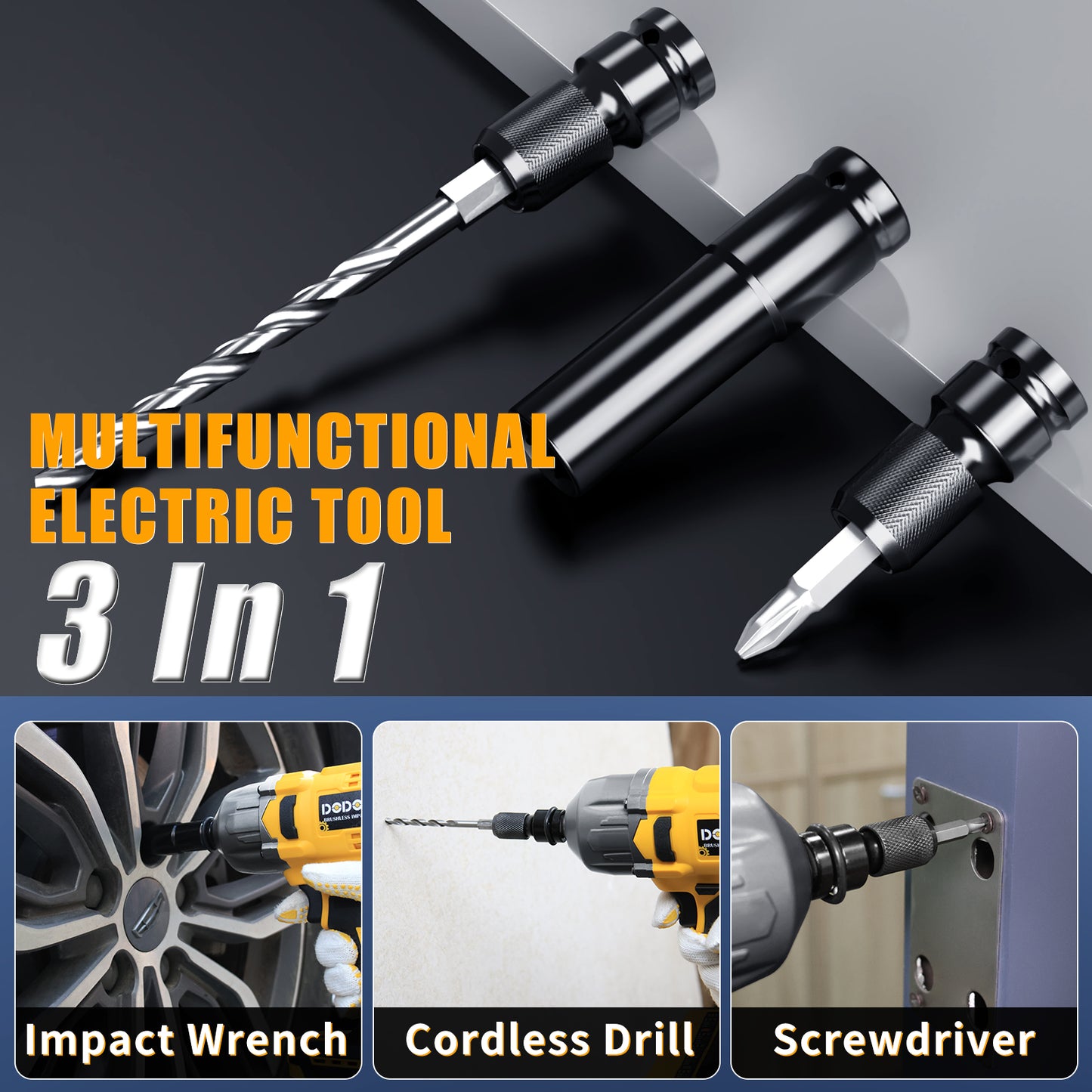 DODOWIN 1000N.m Impact Wrench Tool Set