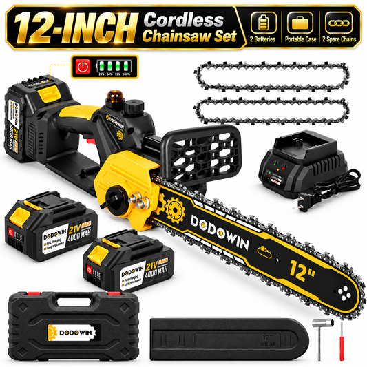 DODOWIN MS7 12-Inch Cordless Chainsaw Kit