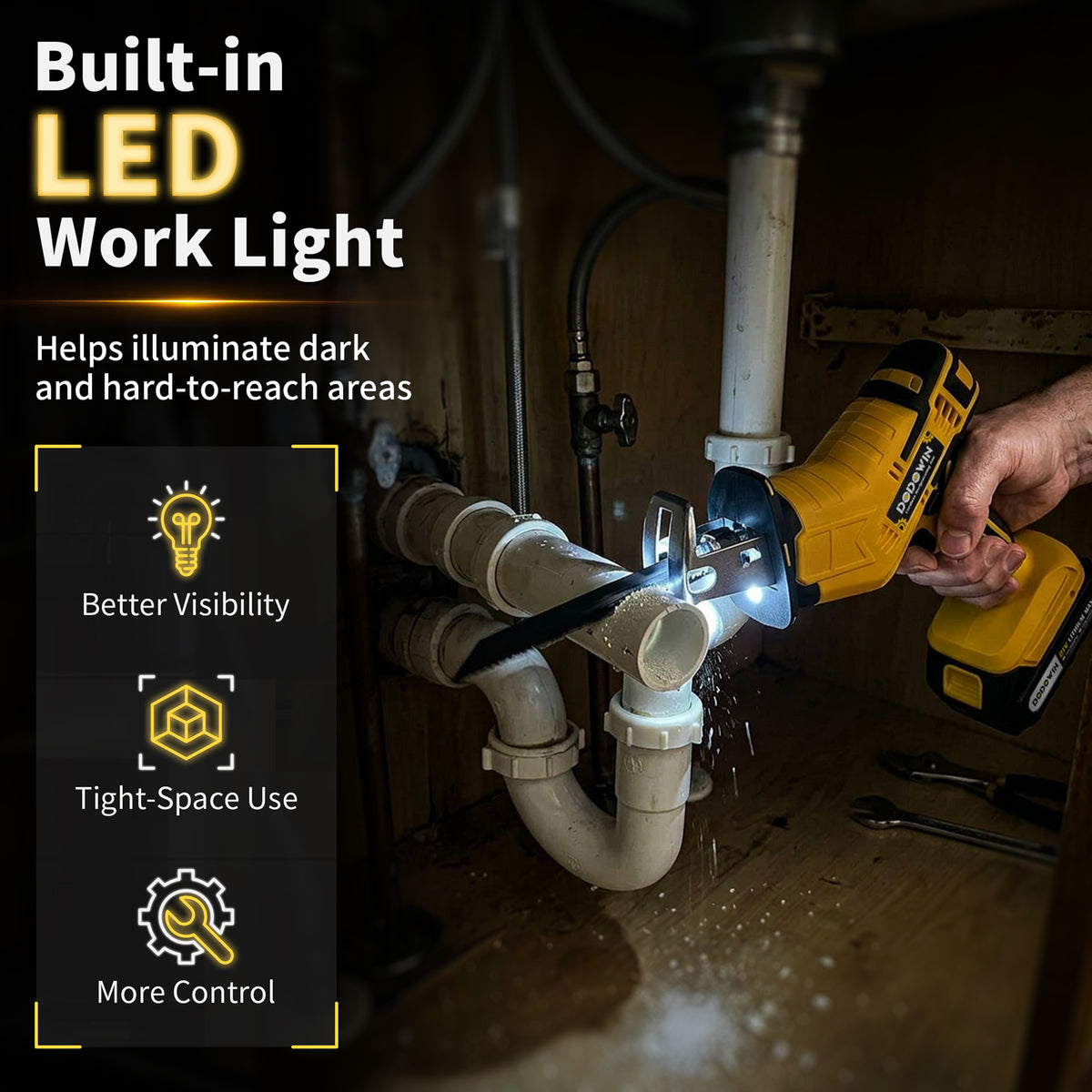 DODOWIN RS1 Cordless Reciprocating Saw Kit