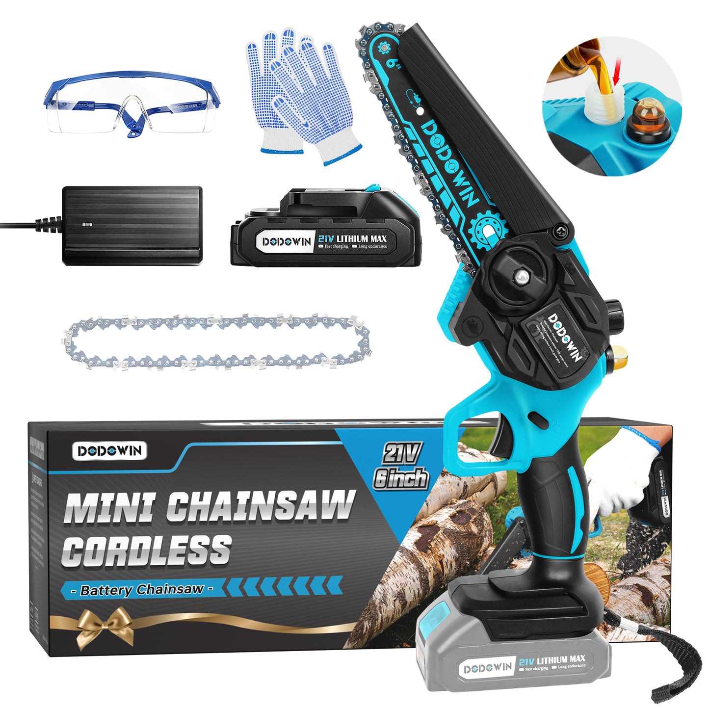 6-Inch Mini Chainsaw 775W