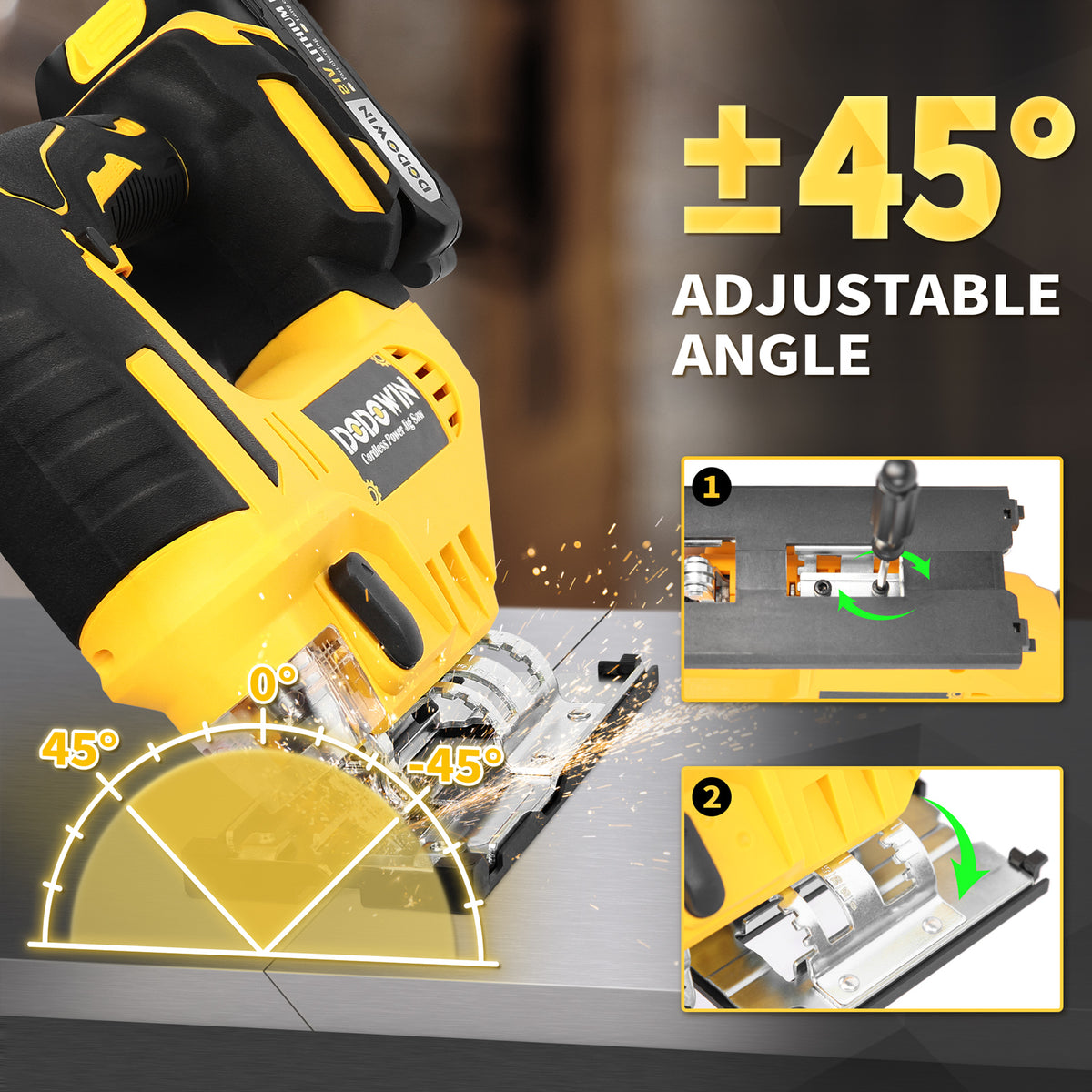 DODOWIN JS2 Cordless Jigsaw Kit