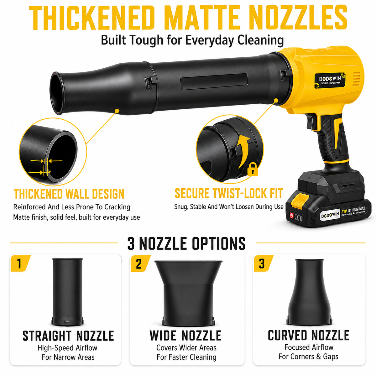 DODOWIN LB6 Cordless Leaf Blower Kit