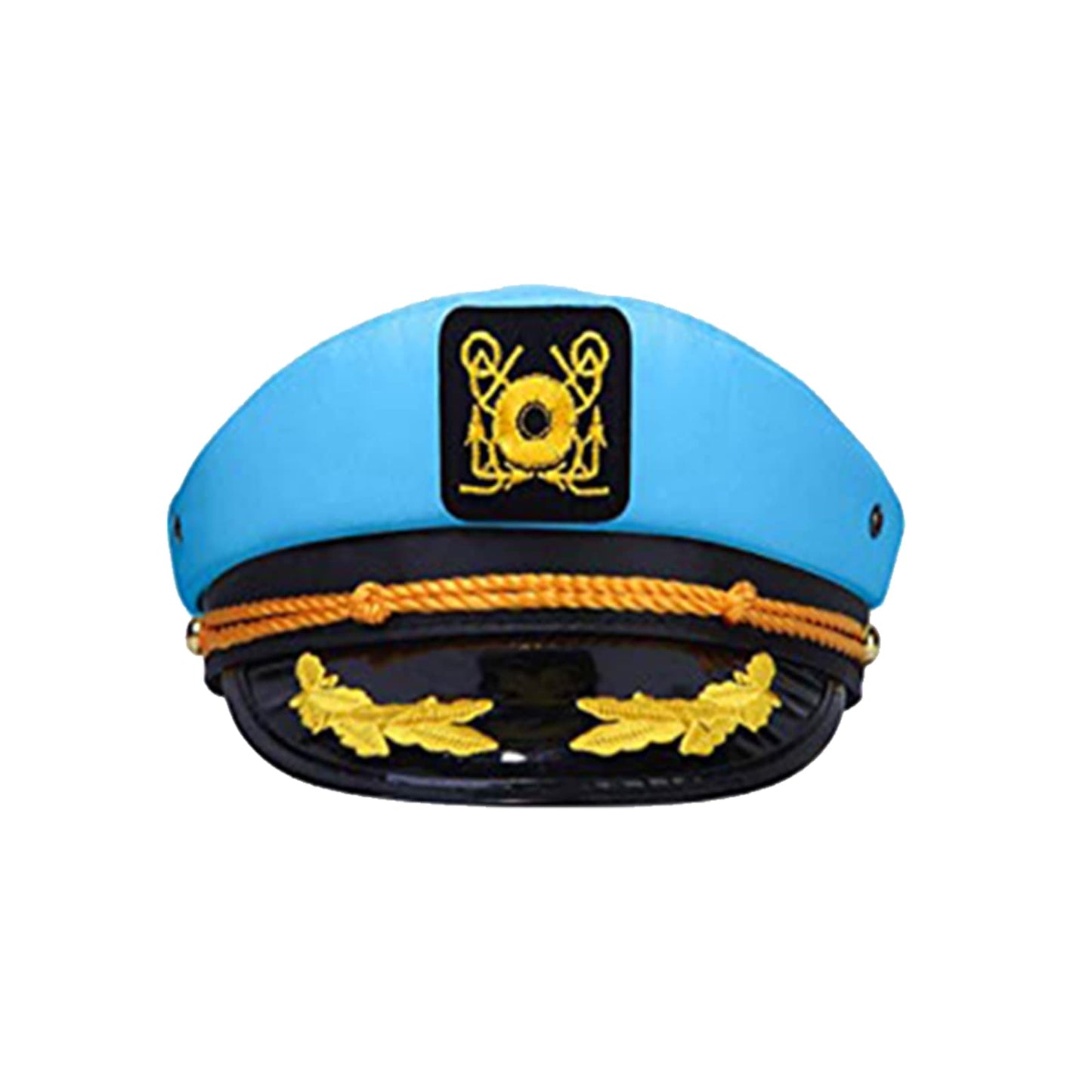 dodowin Captain Hat for Men Women Adjustable Sailor Hats Boat Cruise Yacht Rock Party Costume Beach Essential Hawaiian Outfit