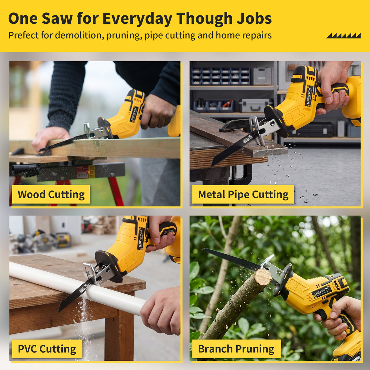 DODOWIN RS1 Cordless Reciprocating Saw Kit
